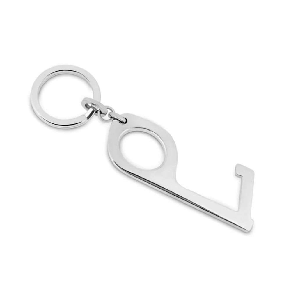 Asprey London NON-TOUCH KEYRING IN STERLING SILVER NWOT
